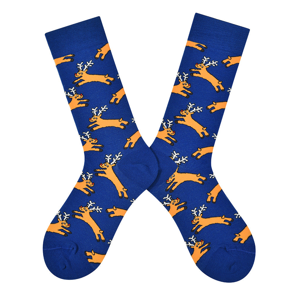 Women’s Cheerful Letter Mid-Calf Socks – Bright Cotton-Blend Everyday Socks