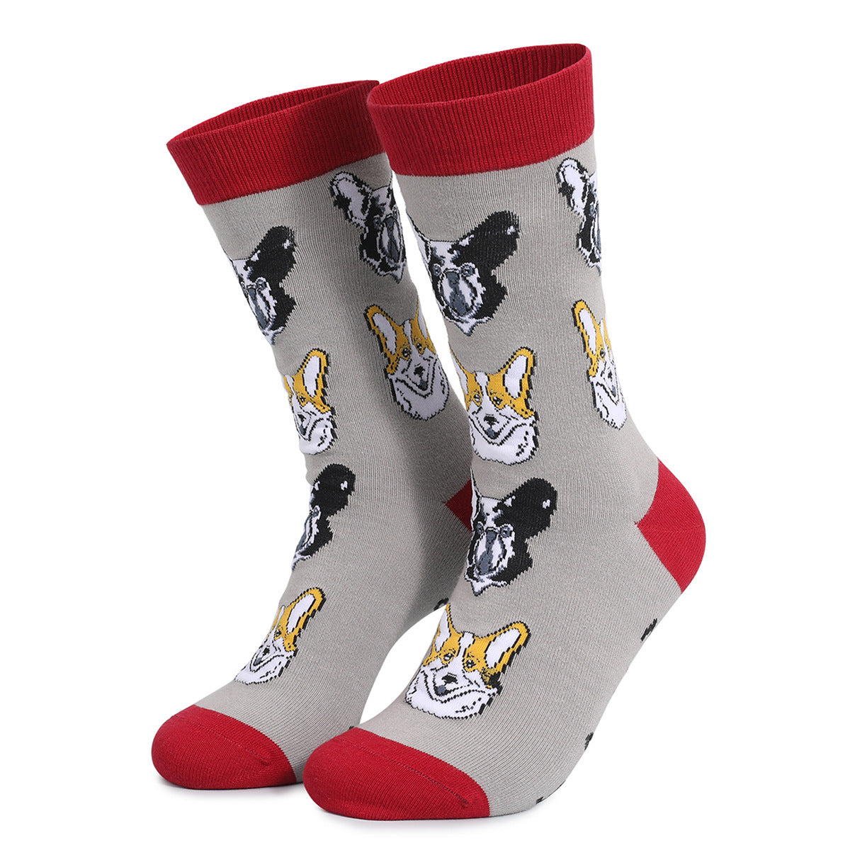 Unisex Funny Cat & Dog Crew Socks – “If You Can See These” Novelty Cotton Socks