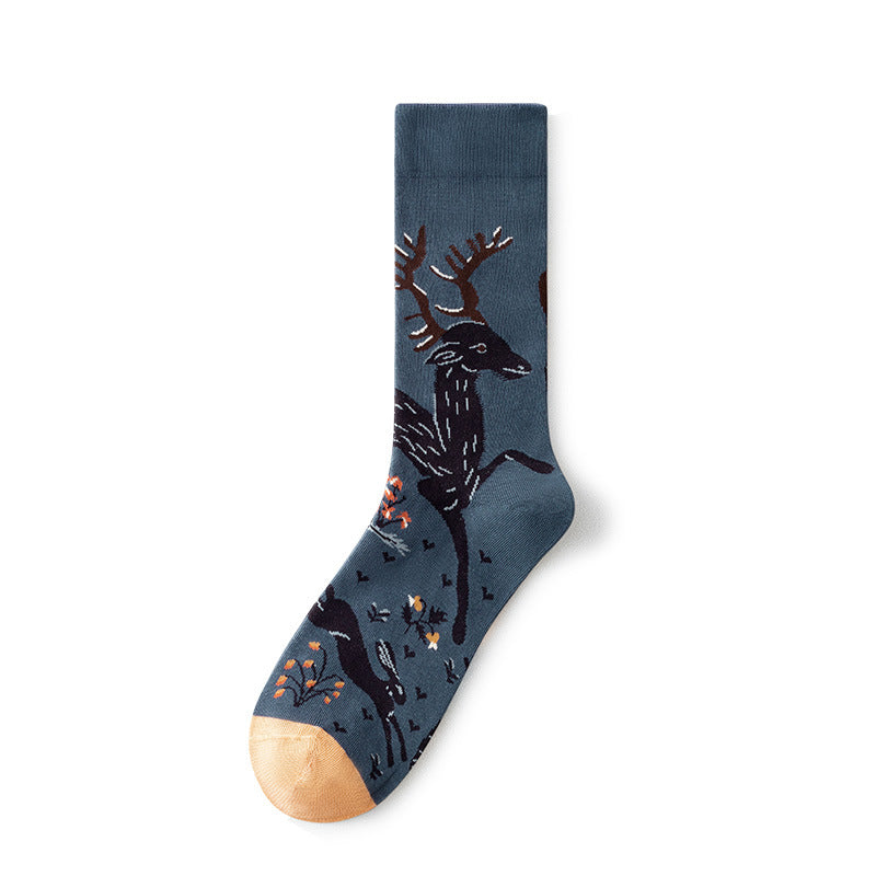 Gallery Edit Art-Inspired Combed Cotton Crew Socks