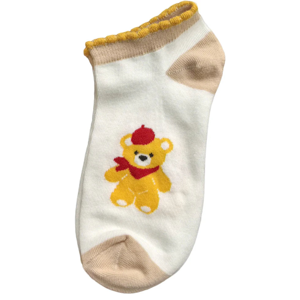 Unisex Playful Low-Cut Socks – Lightweight Everyday Socks for Year-Round Wear