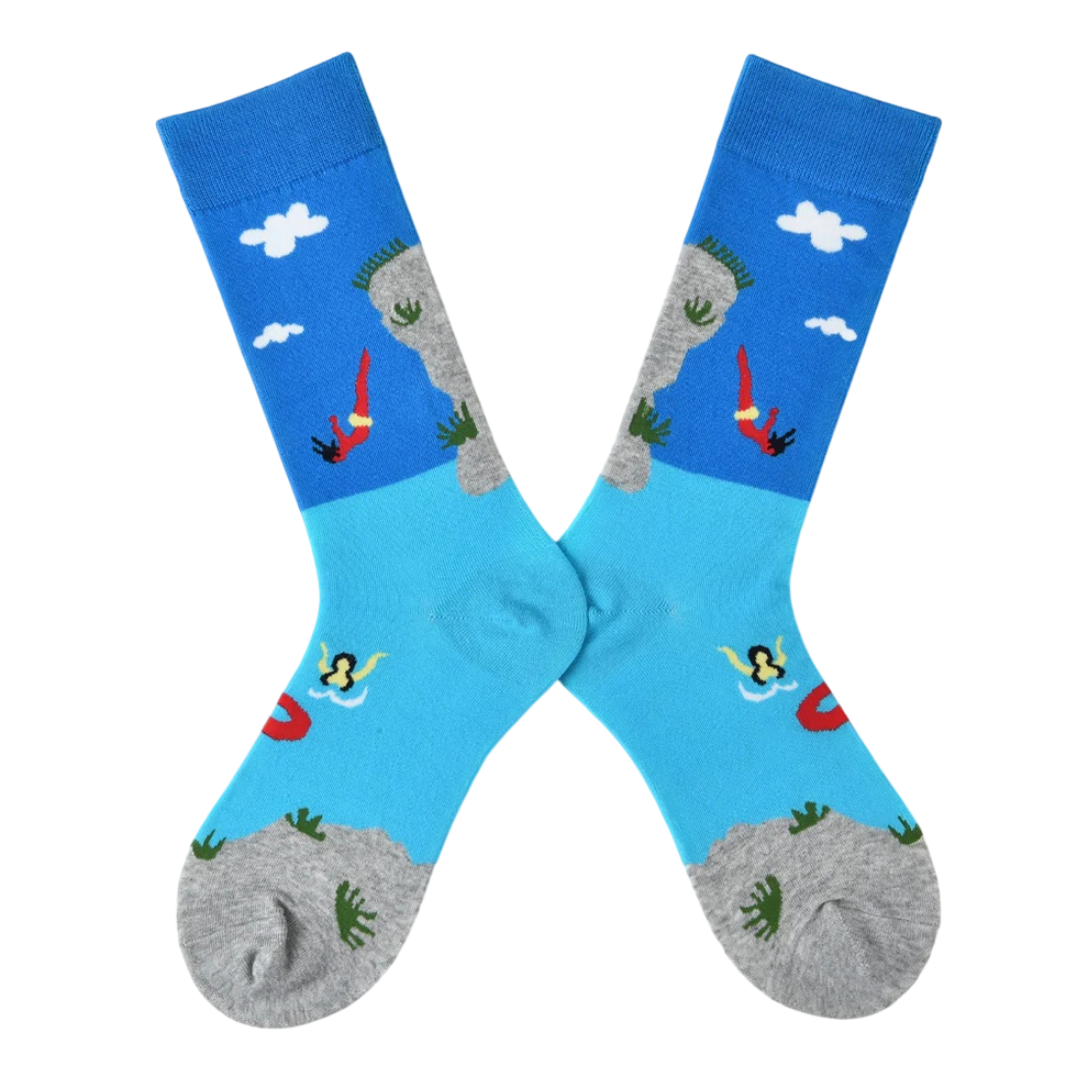 Women’s Dopamine Bunny Crew Socks – Colorful Moisture-Absorbing Winter Socks