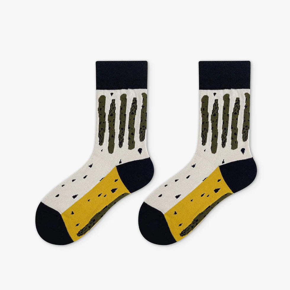 Unisex Shark Motif High-Crew Socks – Urban Streetwear Skate Socks