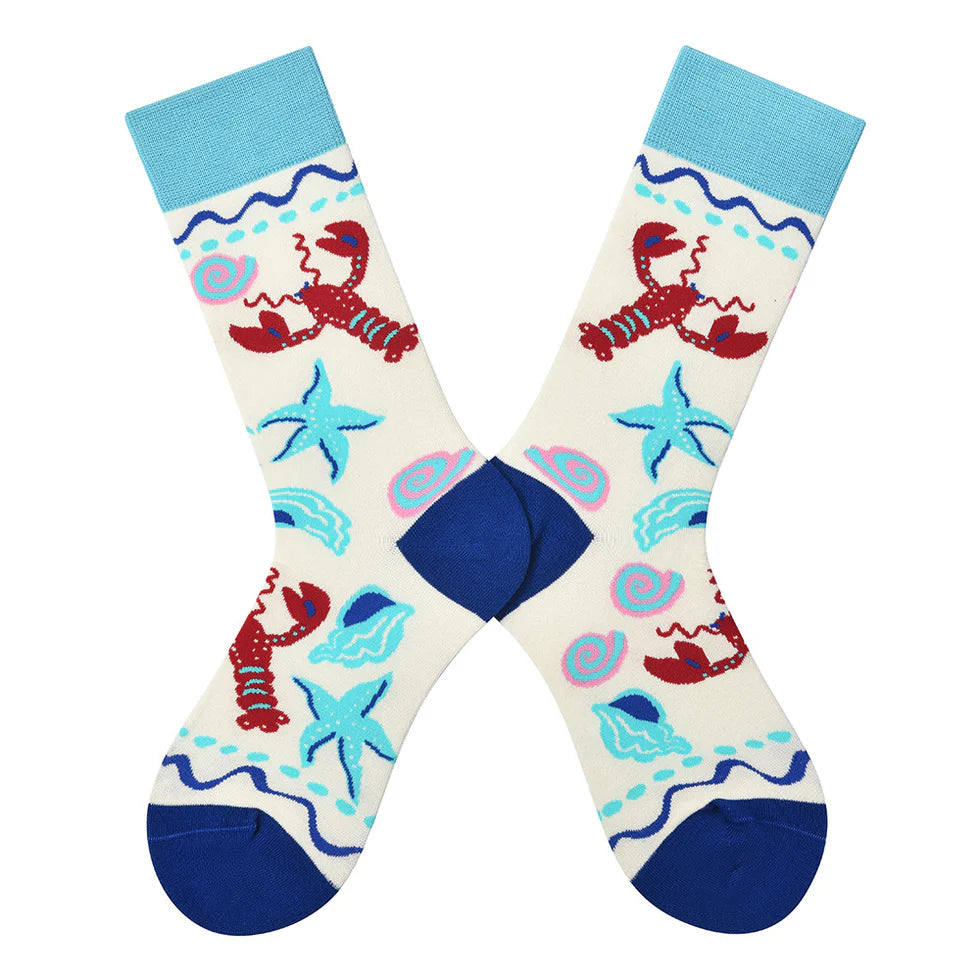 Women’s Vibrant Happy Long Socks – Sweet Colorful All-Season Socks