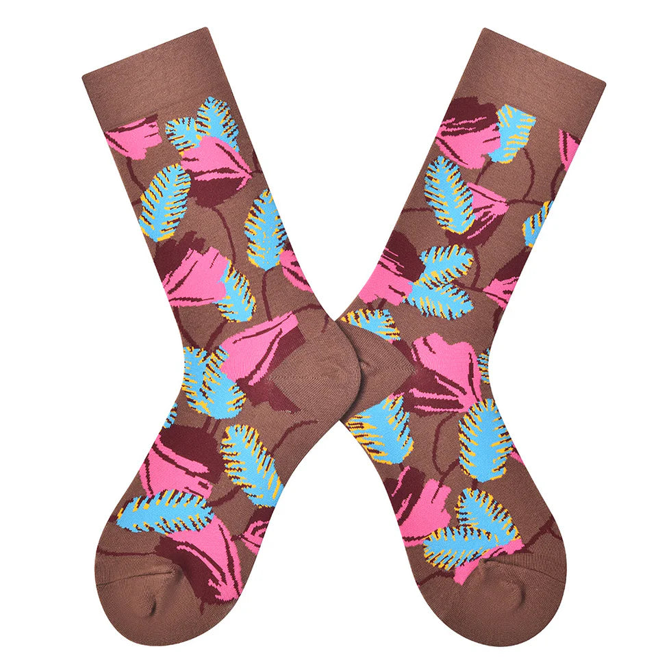 Women’s Parisian Color-Pop Mid-Calf Socks – Minimal Everyday Casual Socks