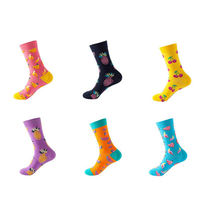 Fruit Pattern Crew Socks
