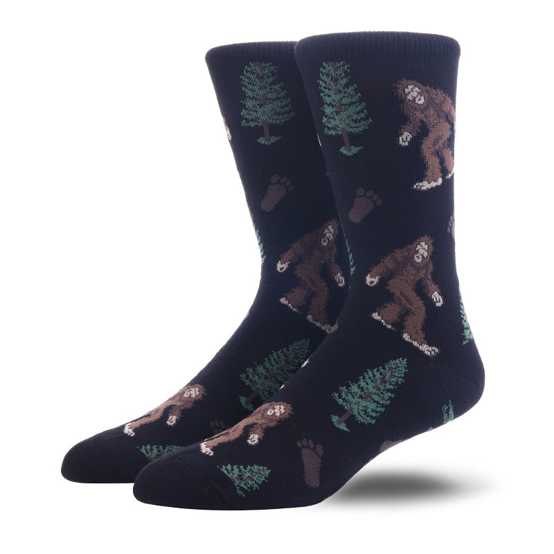 Men’s Japanese Food Long Crew Socks – Retro Streetwear Everyday Socks