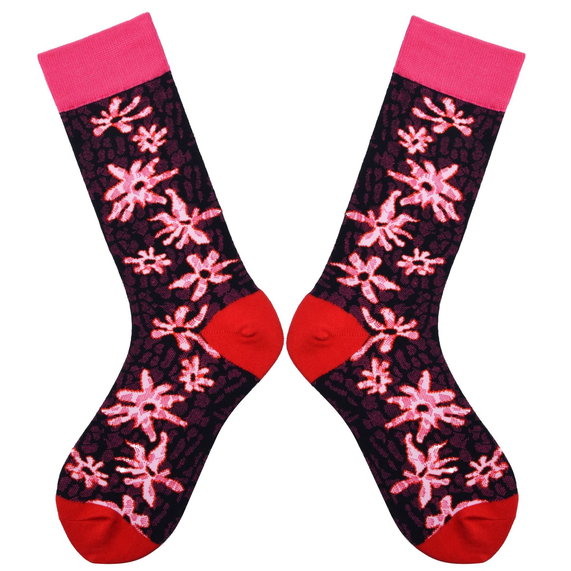 Women’s Playful Woven Character Mid-Calf Socks – Soft Everyday Novelty Socks