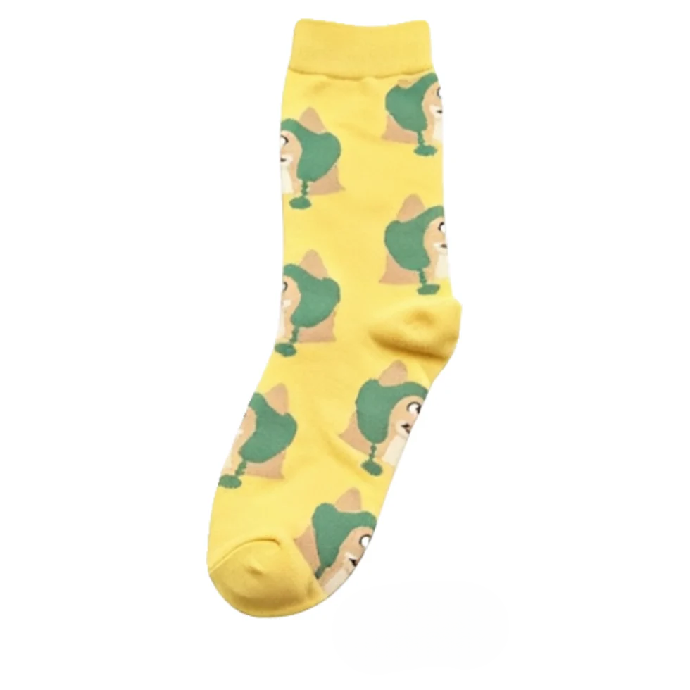 Women’s Cartoon Animal Long Crew Socks – Casual Cotton Athletic Socks