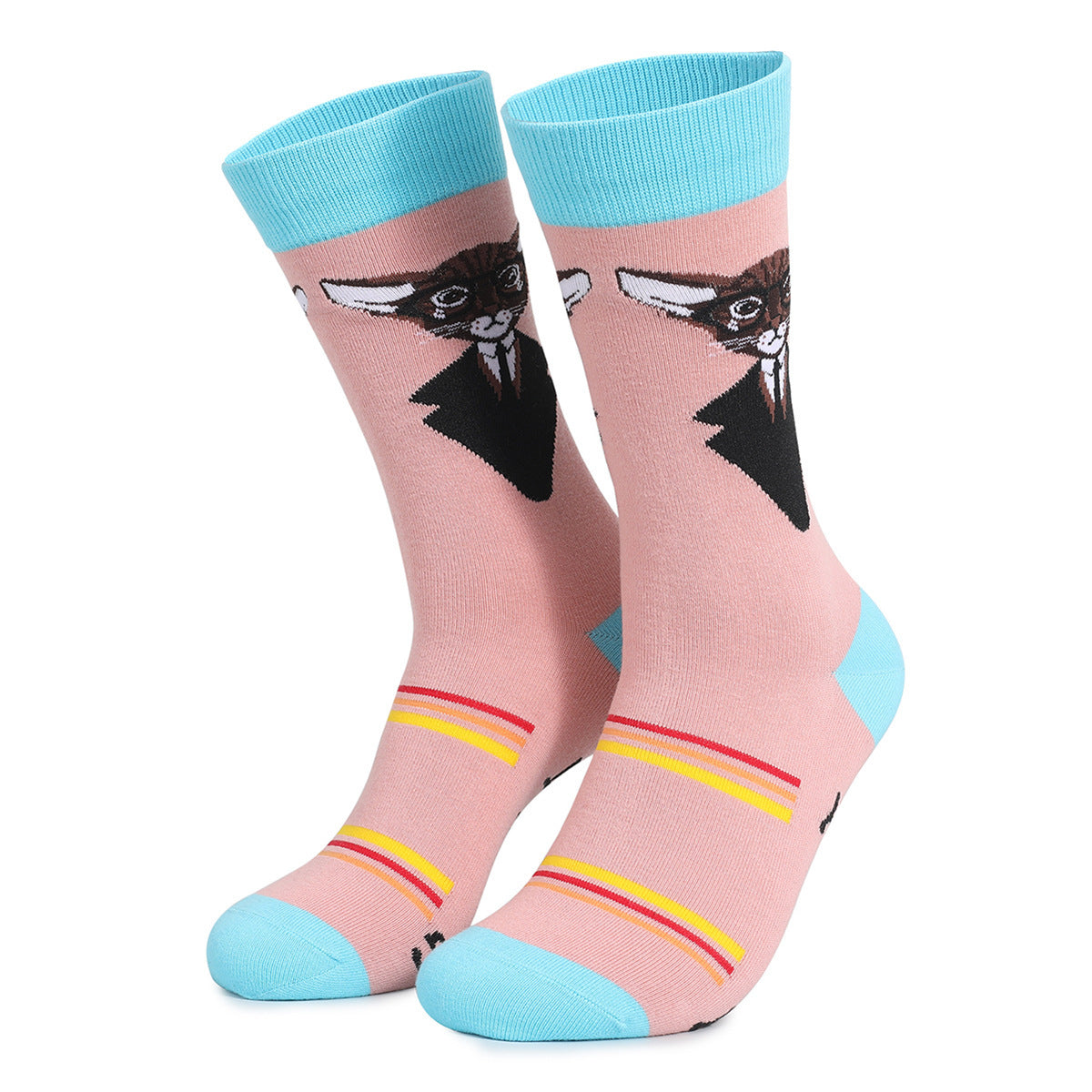Unisex Funny Cat & Dog Crew Socks – “If You Can See These” Novelty Cotton Socks