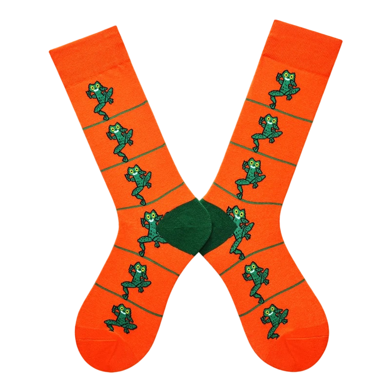 Unisex Whimsical Orchard High Socks – Fun Couple Streetwear Socks