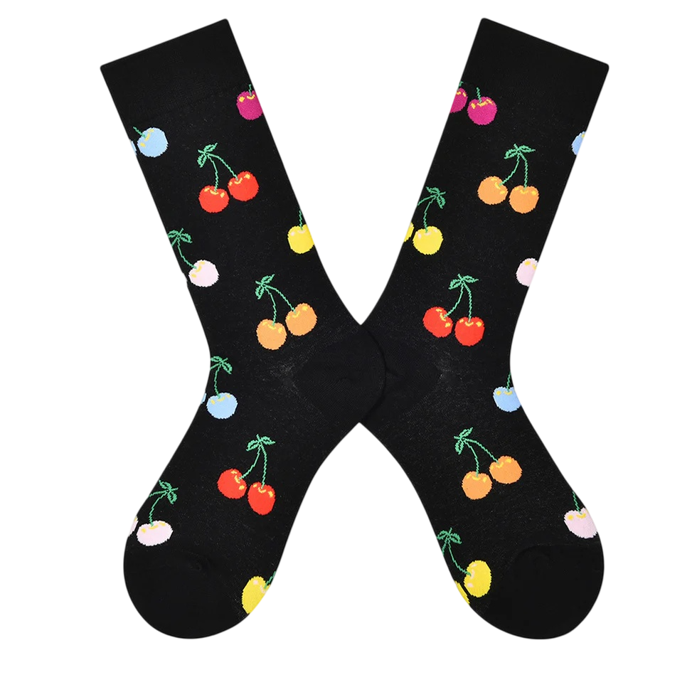 Women’s Scandinavian Rabbit Mid-Calf Socks – Combed Cotton-Blend Casual Socks