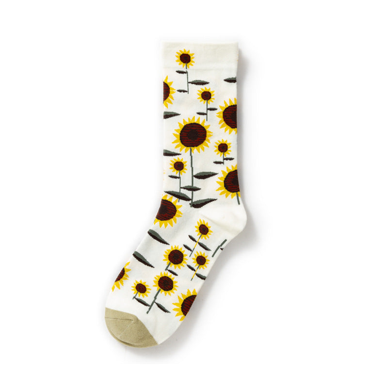 Gallery Edit Art-Inspired Combed Cotton Crew Socks