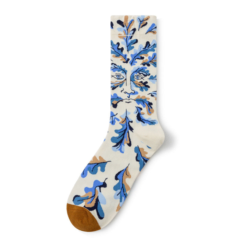Gallery Edit Art-Inspired Combed Cotton Crew Socks