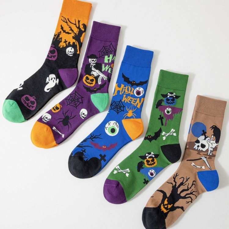 Halloween Crew Socks - Green