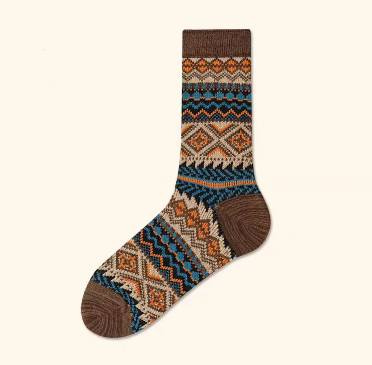 Vintage Check Slouch Crew Socks