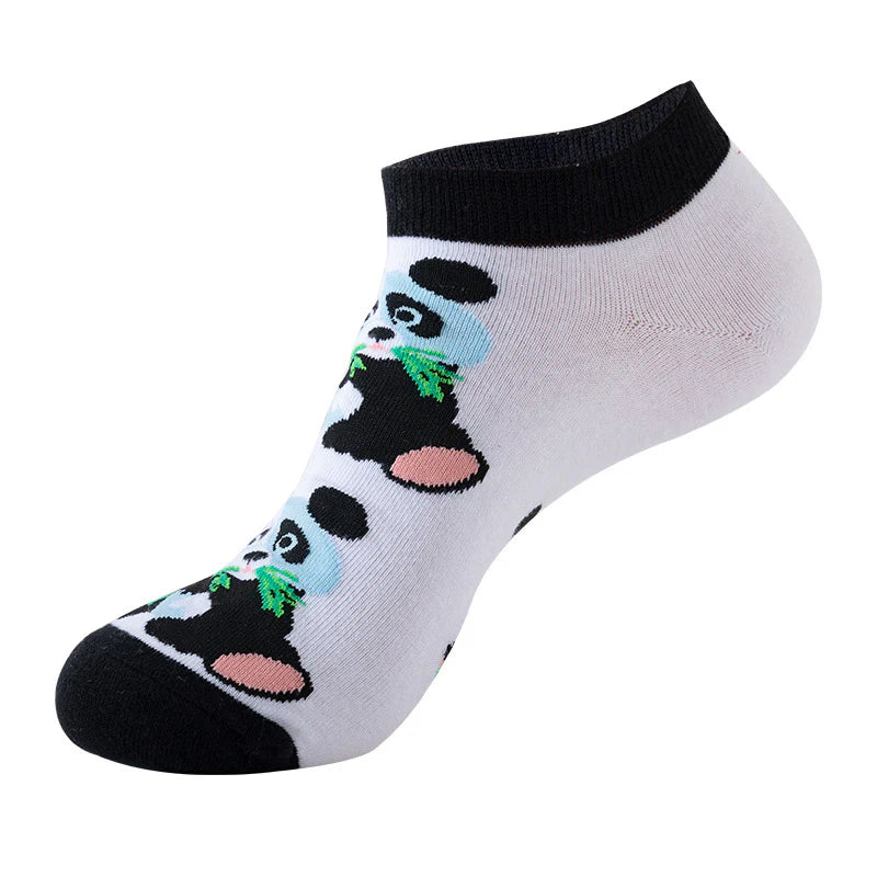 Unisex Cute Animal Low Cut Socks – Lightweight Cotton No-Show Boat Socks
