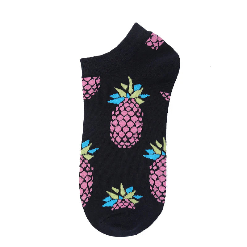 Unisex Abstract Animal No-Show Socks – Fun Thin Cotton Casual Socks