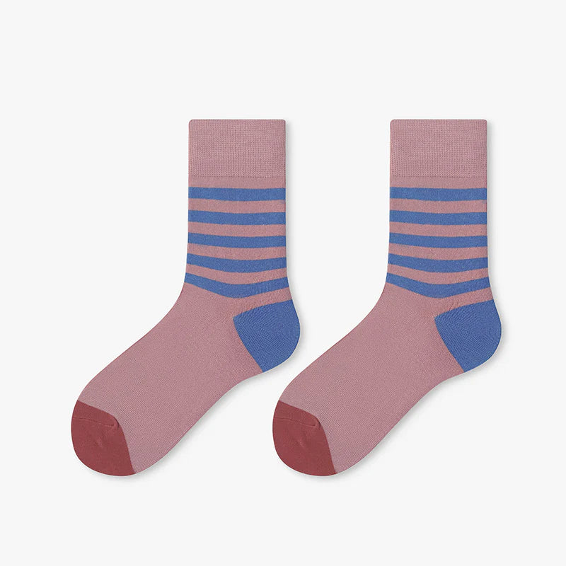 Unisex Shark Graphic Sport Crew Socks – Korean-Inspired Preppy Cotton Socks