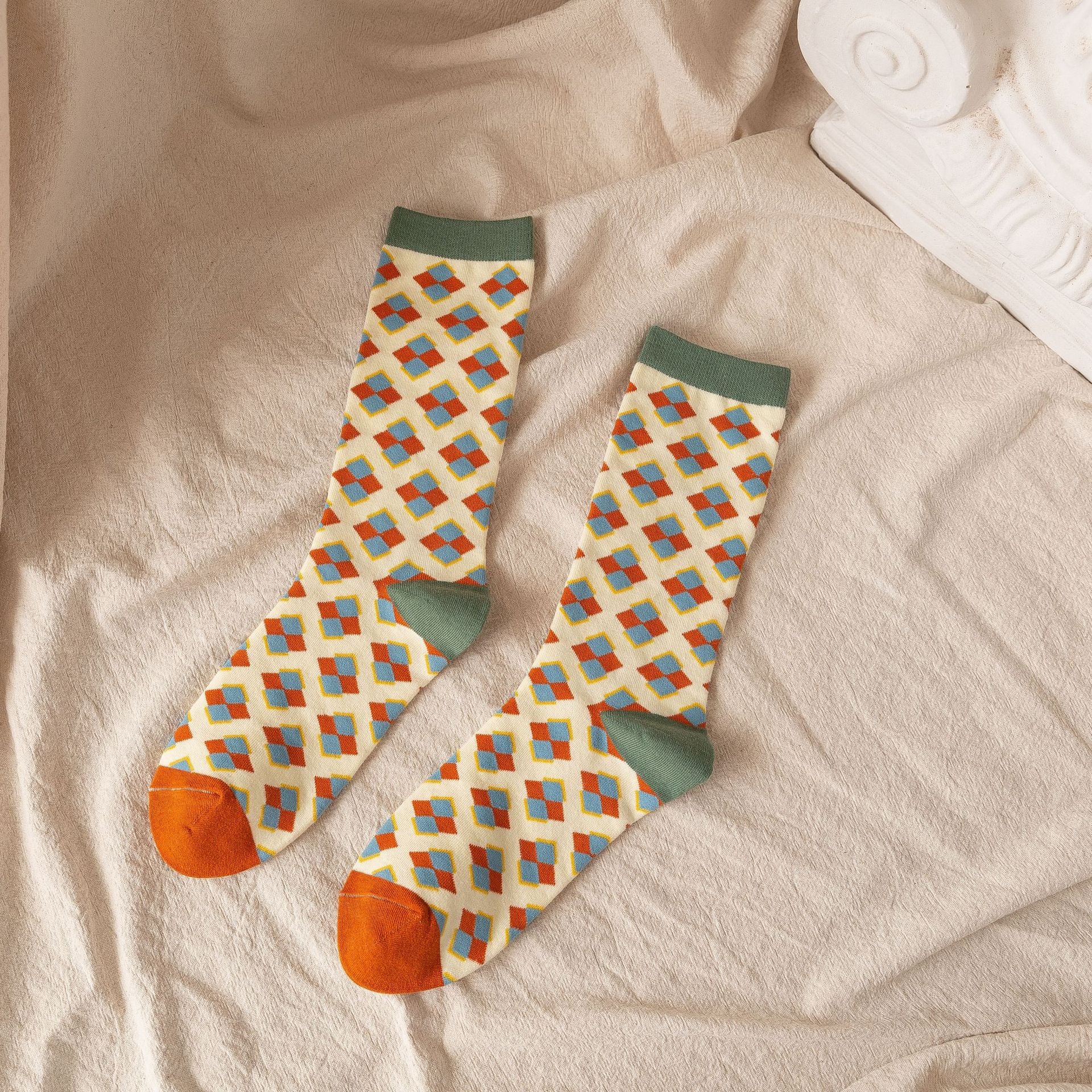 Women’s Sunflower Knee-High Socks – French-Inspired Preppy Sport Socks