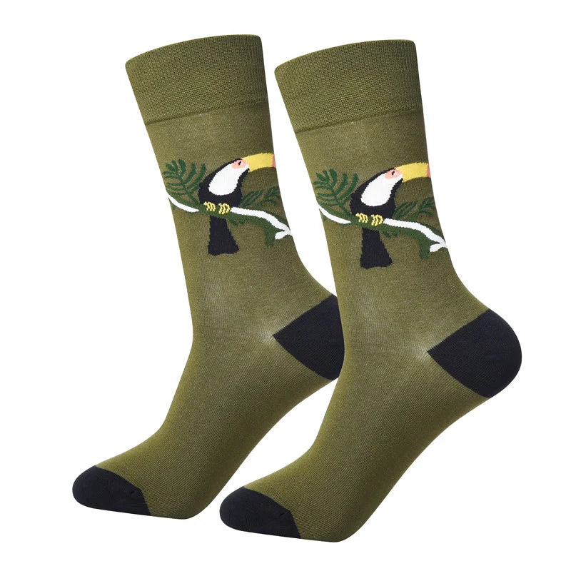 Men’s Essential Smooth-Toe Crew Socks – Combed Cotton-Blend Everyday Socks