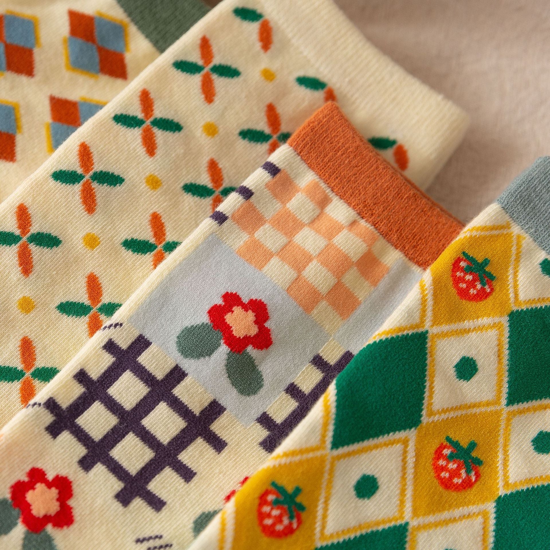 Women’s Sunflower Knee-High Socks – French-Inspired Preppy Sport Socks