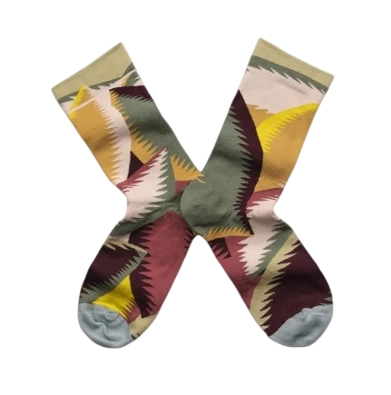 Women’s Warm-Tone Wildlife Mid-Calf Socks – Retro Parisian Oil Painting Socks