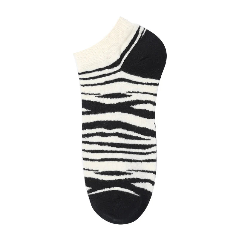 Unisex Playful Fruit Low Cut Socks – Lightweight Cotton Summer Boat Socks