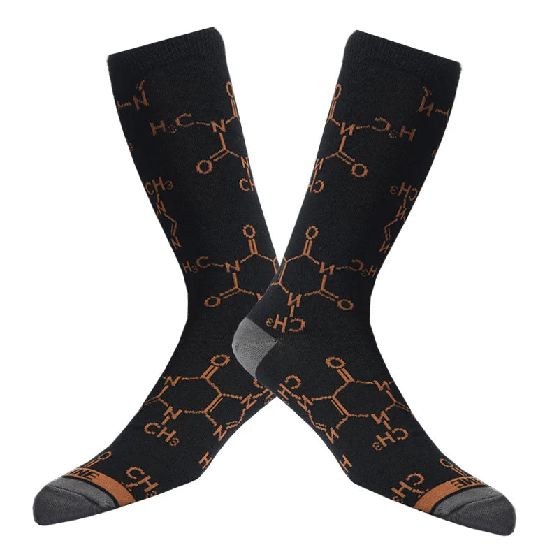 Men’s Harajuku-Inspired Crew Socks – Creative Cotton-Blend Streetwear Socks