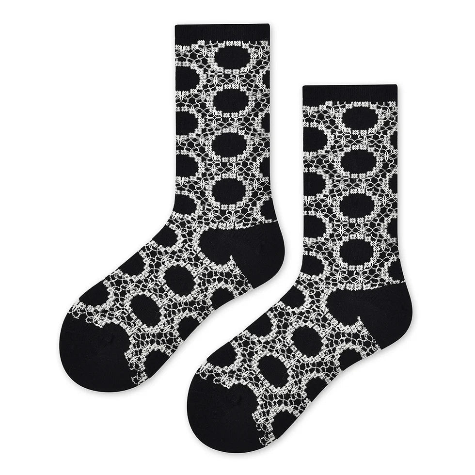 Women’s Mulberry Silk-Blend Crew Socks – Japanese-Inspired Lightweight Summer Socks