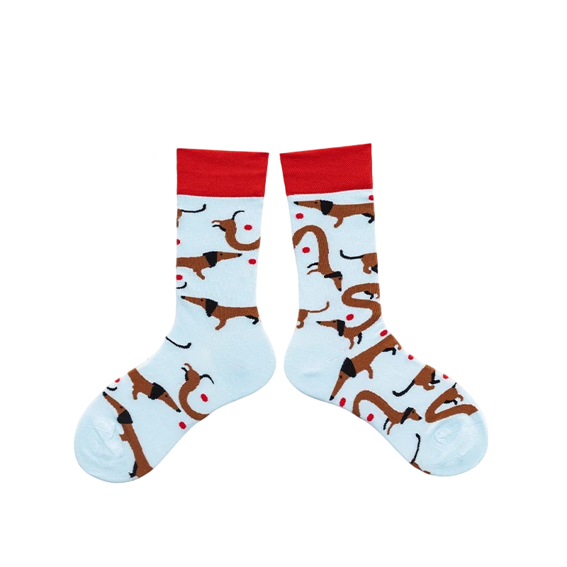 Unisex Oddball Cartoon Tube Socks – Creative Casual Socks for Couples