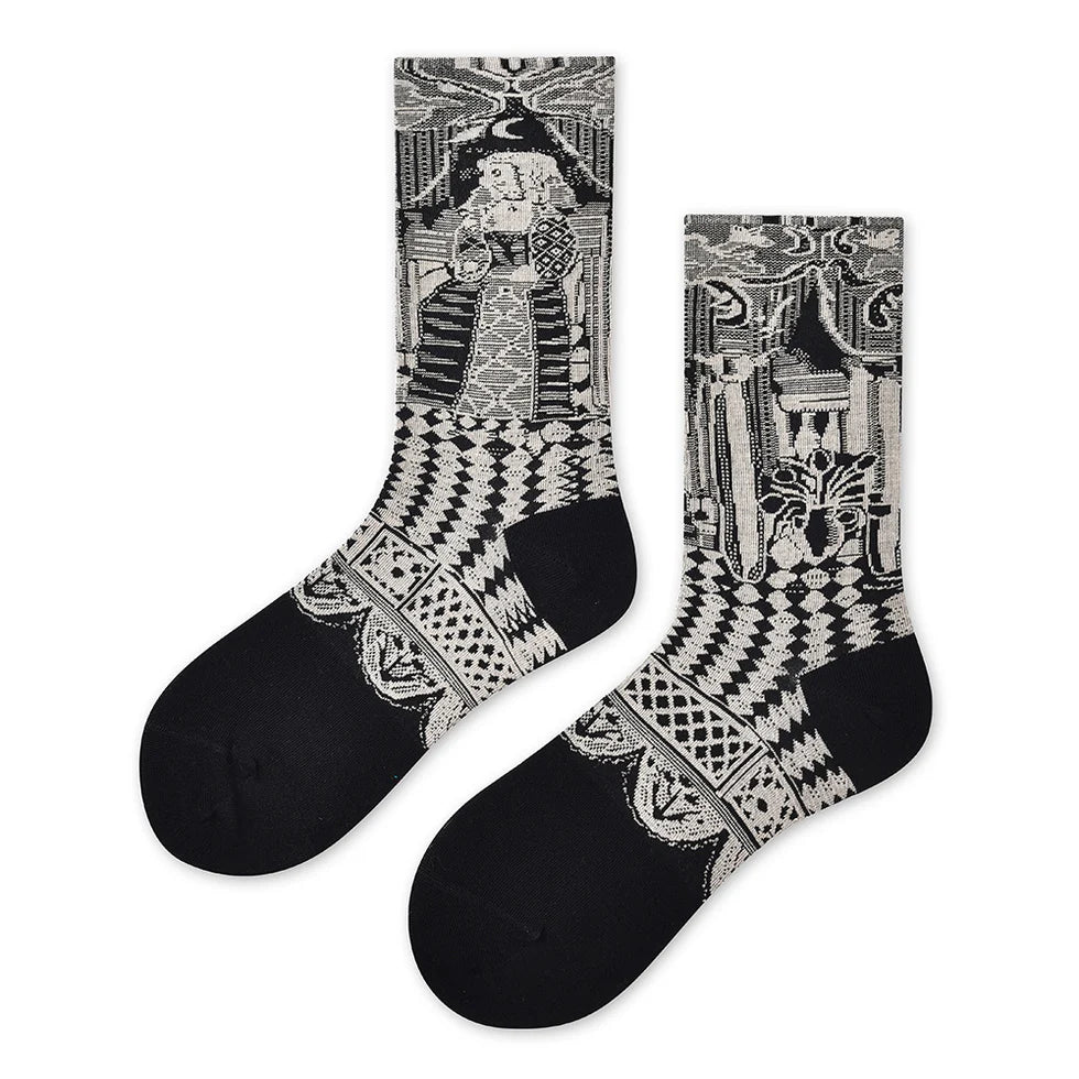 Women’s Refined Silk-Blend Mid-Calf Socks – Minimal Luxe Spring Summer Socks