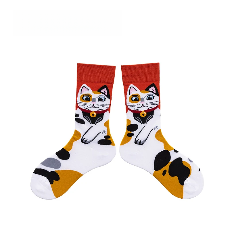 Unisex Oddball Cartoon Tube Socks – Creative Casual Socks for Couples