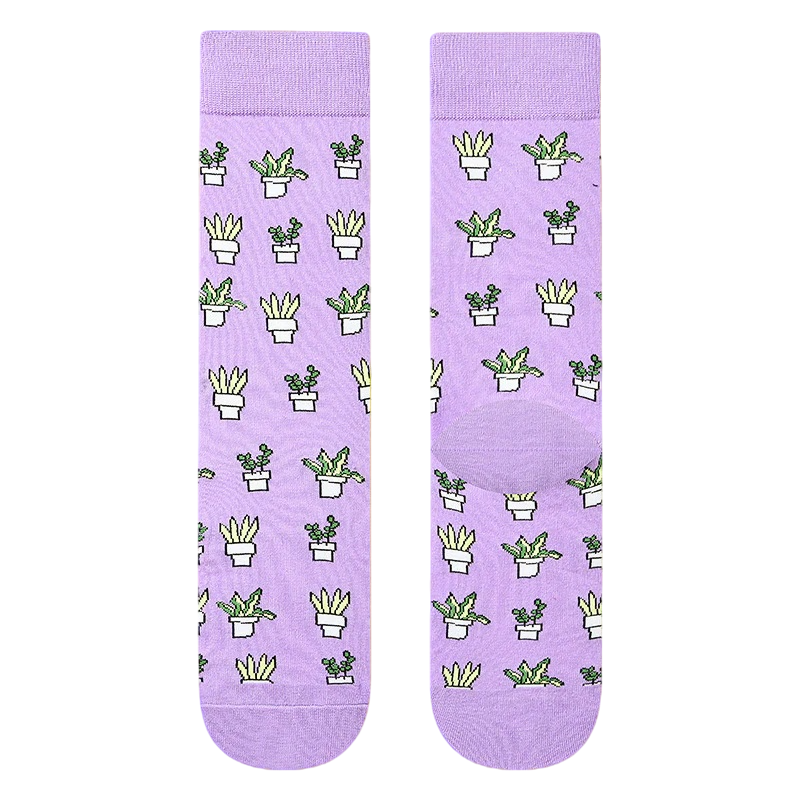 Women’s Quirky Creature Long Crew Socks – Comfortable Cold Weather Casual Socks