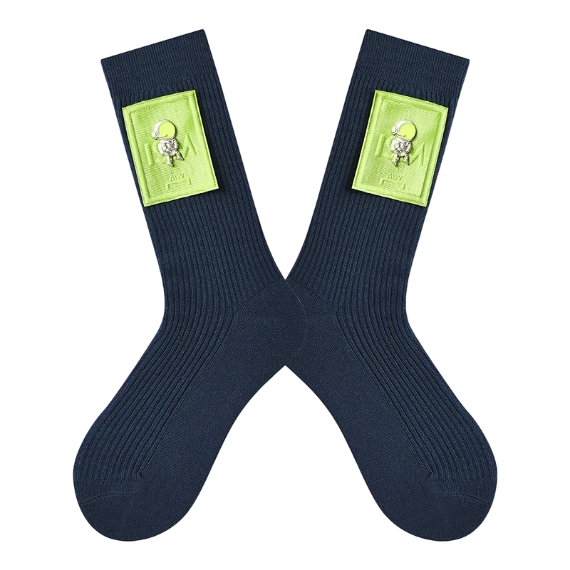 Women’s Punk Accessory Tube Socks – Moisture-Absorbing Autumn Winter Socks