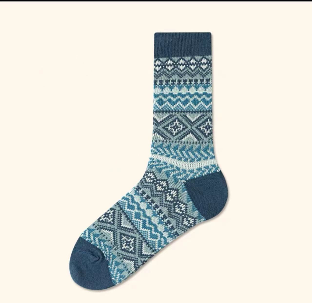 Vintage Check Slouch Crew Socks