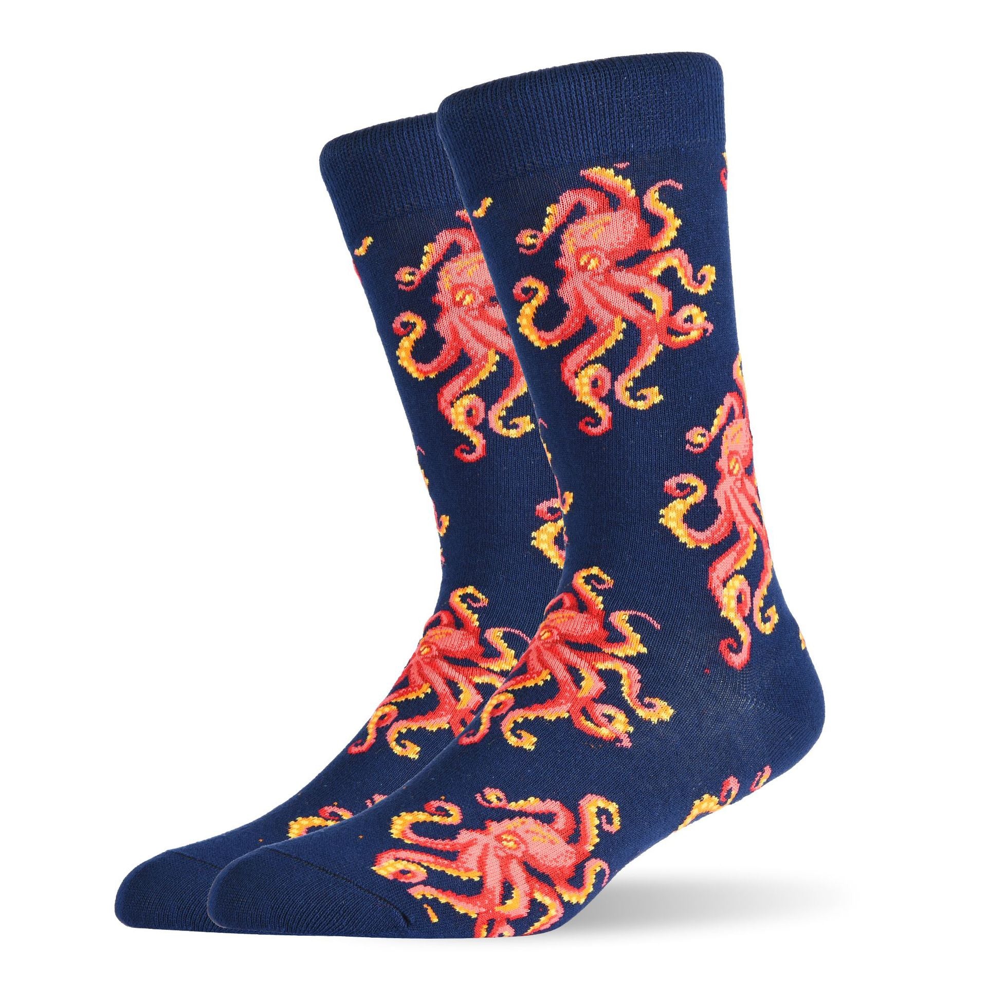 Men’s Dapper Shark High-Crew Socks – Creative Casual Winter Socks