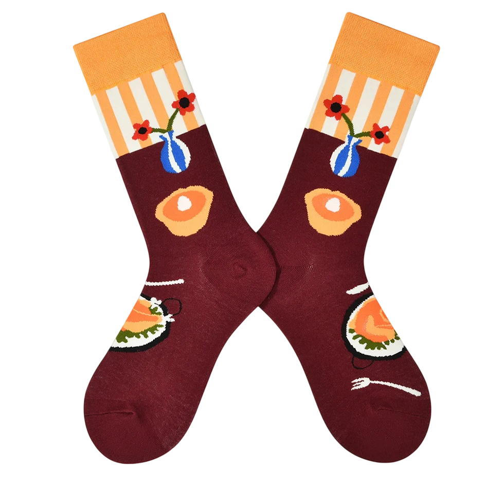 Women’s Cheerful Bunny High-Crew Socks – Soft Moisture-Absorbing Everyday Socks