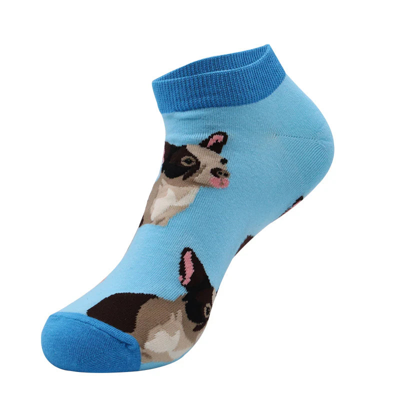 Men’s Novelty Fruit Boat Socks – Thin Cotton Low Cut Summer Socks
