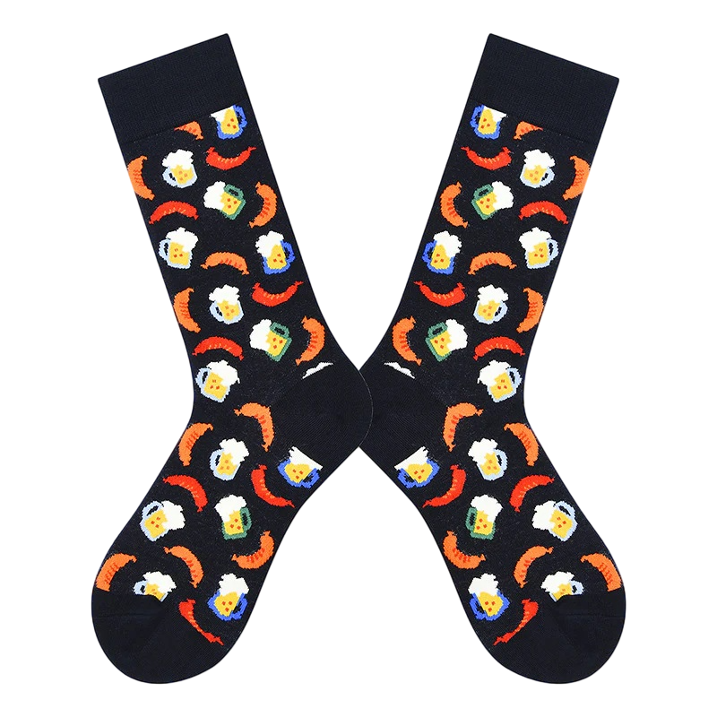 Women’s Chessboard Pattern Mid-Calf Socks – Bold Cold-Weather Casual Socks