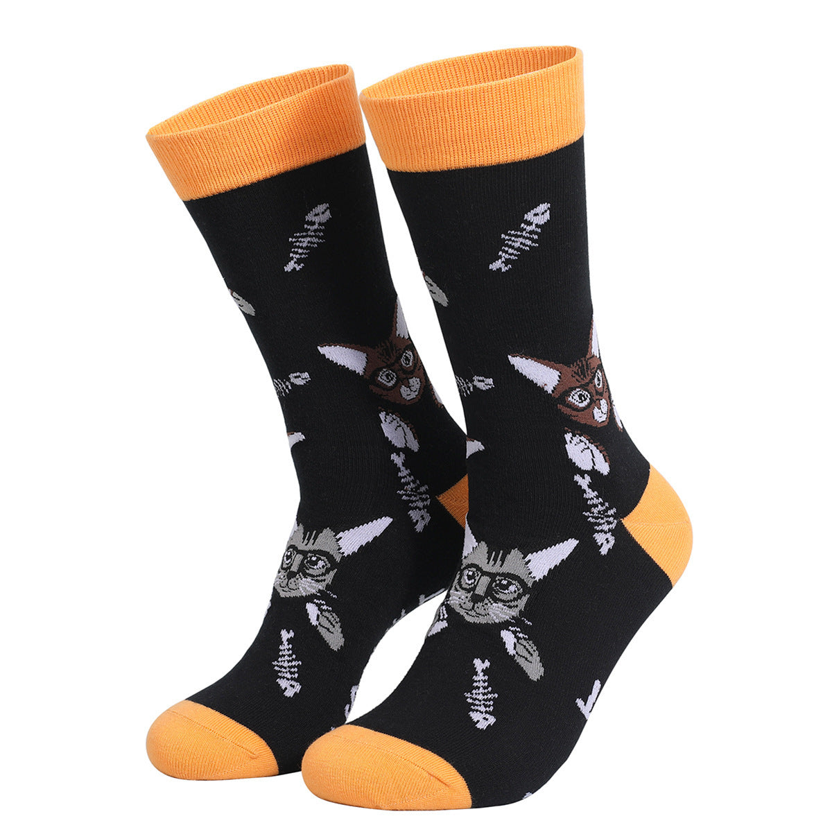 Unisex Funny Cat & Dog Crew Socks – “If You Can See These” Novelty Cotton Socks