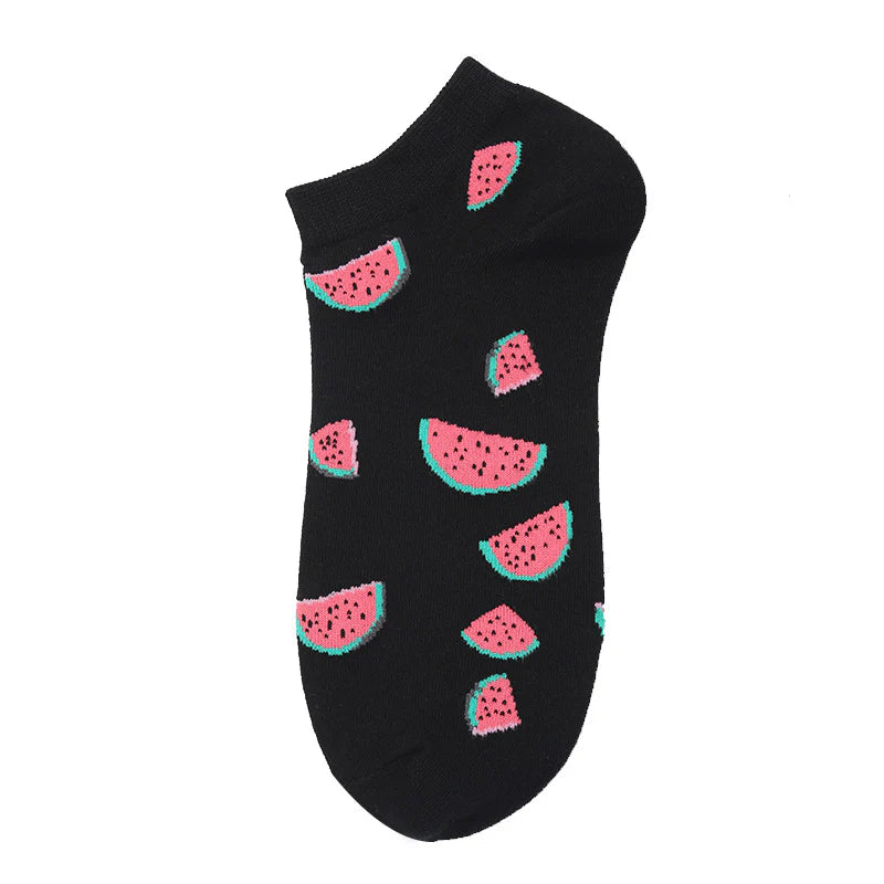 Unisex Abstract Animal No-Show Socks – Fun Thin Cotton Casual Socks
