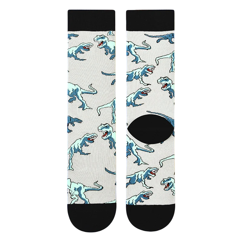 Women’s Novelty Animal Art Tube Socks – Relaxed Cotton-Blend Autumn Socks