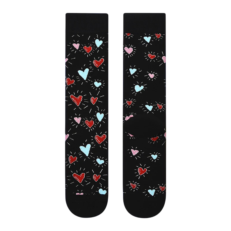 Women’s Charming Character Crew Socks – Playful Fall Winter Cotton-Blend Socks