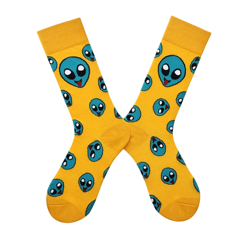 Unisex Whimsical Orchard High Socks – Fun Couple Streetwear Socks