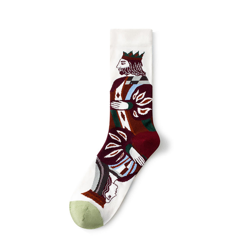 Gallery Edit Art-Inspired Combed Cotton Crew Socks