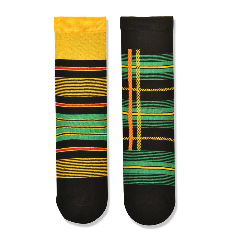 Women’s Cartoon Jacquard AB Long Socks – Playful Cotton-Blend All-Season Socks