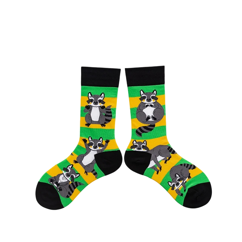Unisex Comic Motif High-Crew Socks – Fun Everyday Couple Fashion Socks
