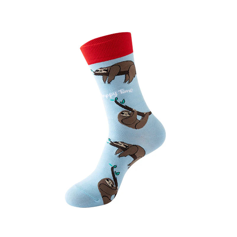 Unisex Quirky Animal Crew Socks – Trendy Cotton Long Socks for Fall Winter