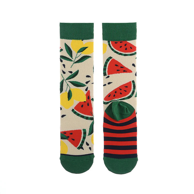 Women’s Desert Doodle Tube Socks – Playful Plant-Inspired Casual Socks