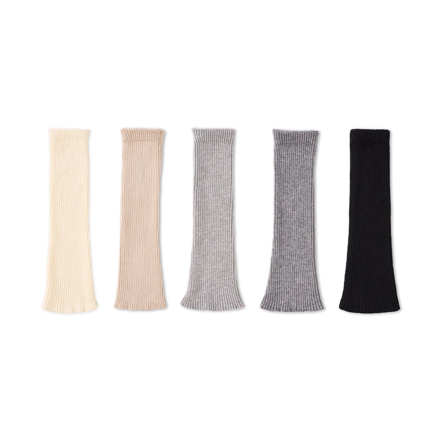 Women’s Flared Rib-Knit Leg Warmers – Retro Bell-Bottom Winter Boot Covers
